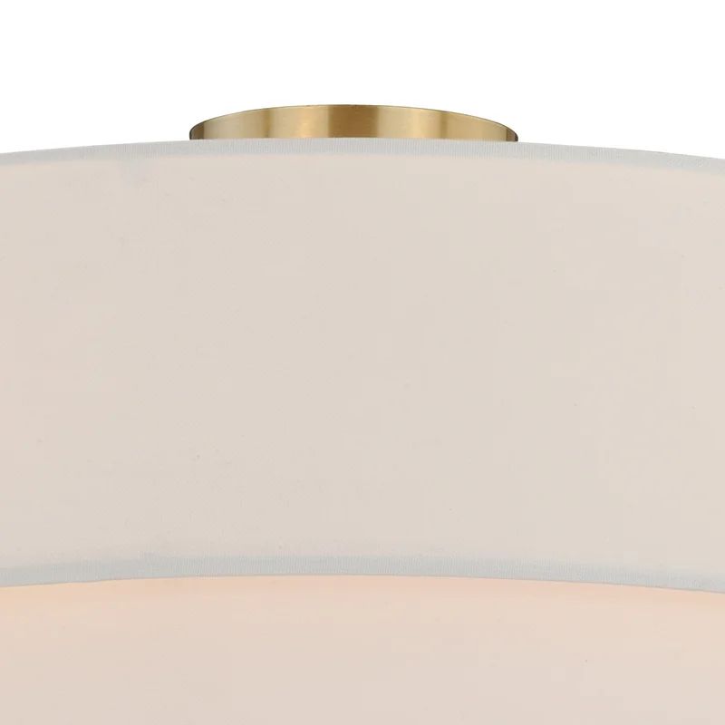 Amia Fabric Semi Flush Mount | Wayfair North America