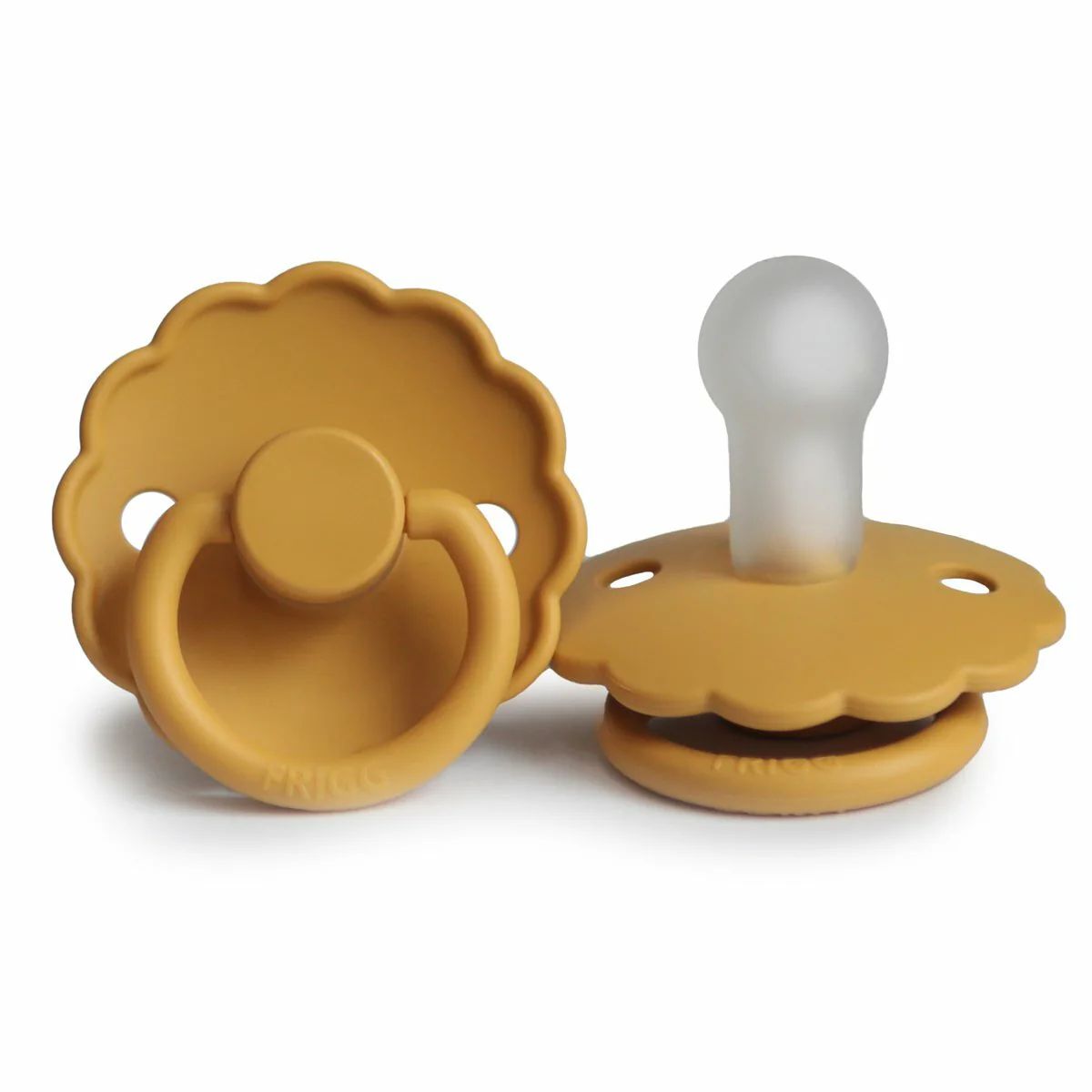 Daisy Silicone Pacifier, Honey Gold | SpearmintLOVE