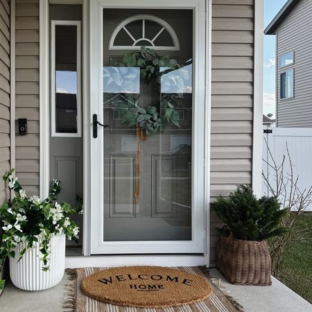 My favorite planter is finally back in stock at Walmart!! Run!!

Faux plants, faux cedar bush, amazon florals, studio McGee target decor, layered doormats, eucalyptus wreath with ribbon, better homes and gardens white planter, mcgee and co wicker planter, spring front porch, summer front porch 

#LTKStyleTip #LTKSeasonal #LTKHome