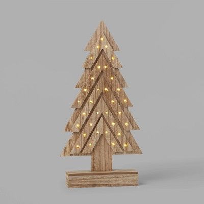 Lit Wood Arrow Christmas Tree Tabletop Decor - Wondershop™ | Target