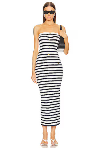 L'Academie by Marianna Addison Striped Dress in Navy & White from Revolve.com | Revolve Clothing (Global)