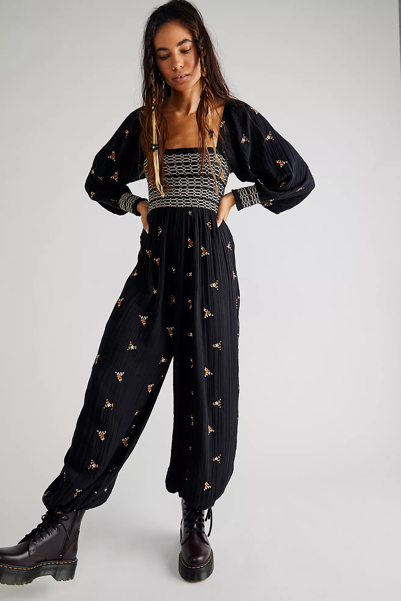 Dahlia Embroidered Jumpsuit | Free People (Global - UK&FR Excluded)