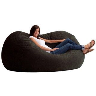 Big Joe XL Fuf Chair w/ Removable Cover (Black - Spot Treat - Microfiber - Shredded Foam - Microfibe | Bed Bath & Beyond