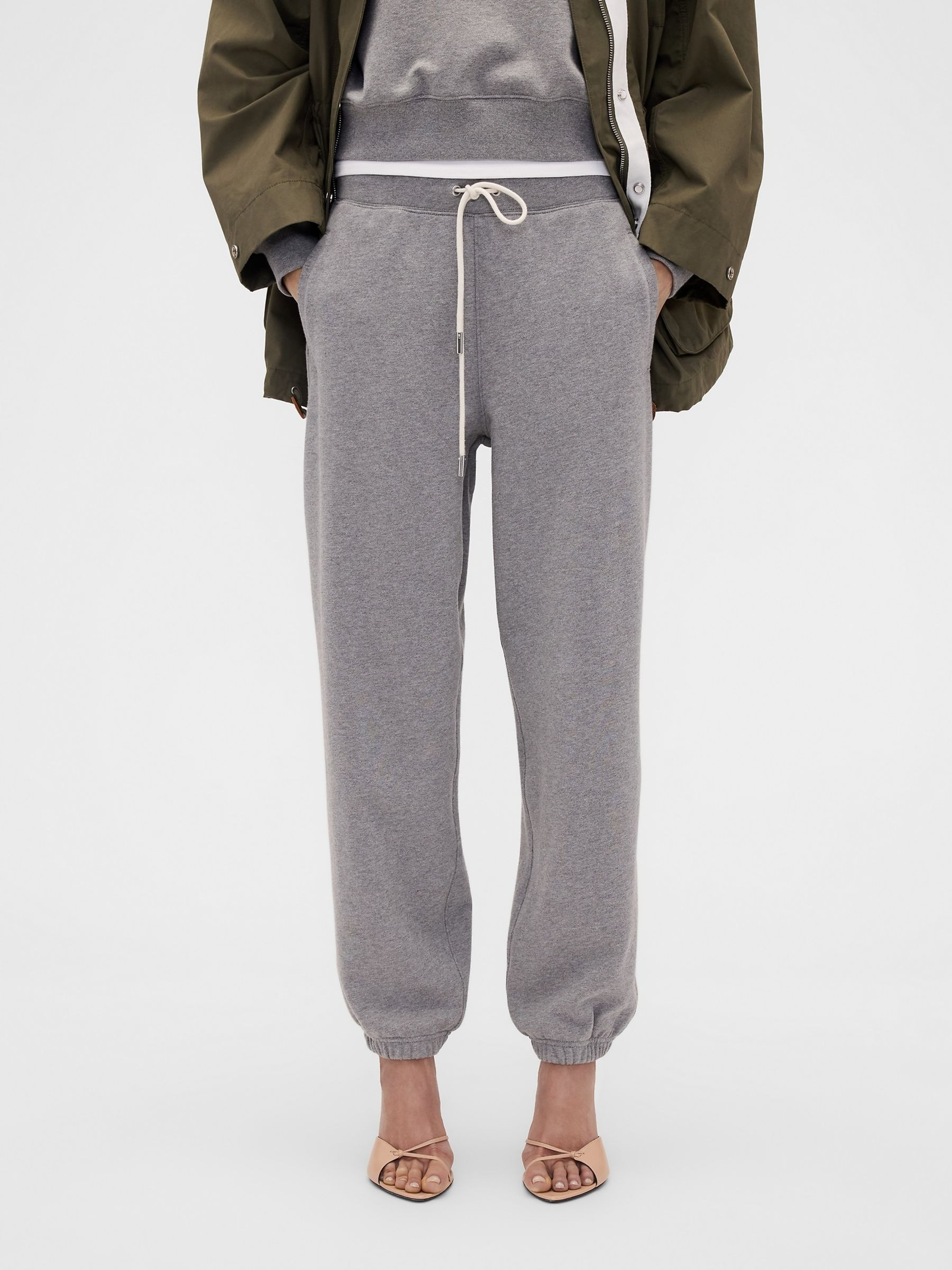 Gap x Victoria Beckham Grey Heavyweight French Terry Joggers | Gap | GAP UK