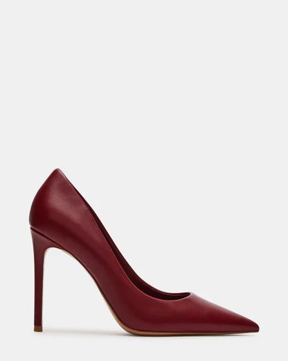 THRIVE Wine Leather Stiletto Pump | Women's Heels | Steve Madden (US)