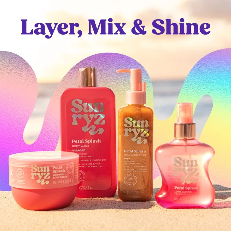 Sunryz Petal Splash Long-Lasting Fragrance Body Mist, 6 fl oz | Walmart (US)