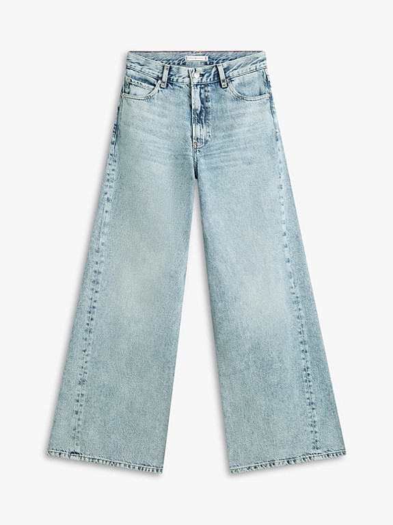Twist '70s High Rise Wide Leg Jeans | Blue | Tommy Hilfiger | Tommy Hilfiger UK