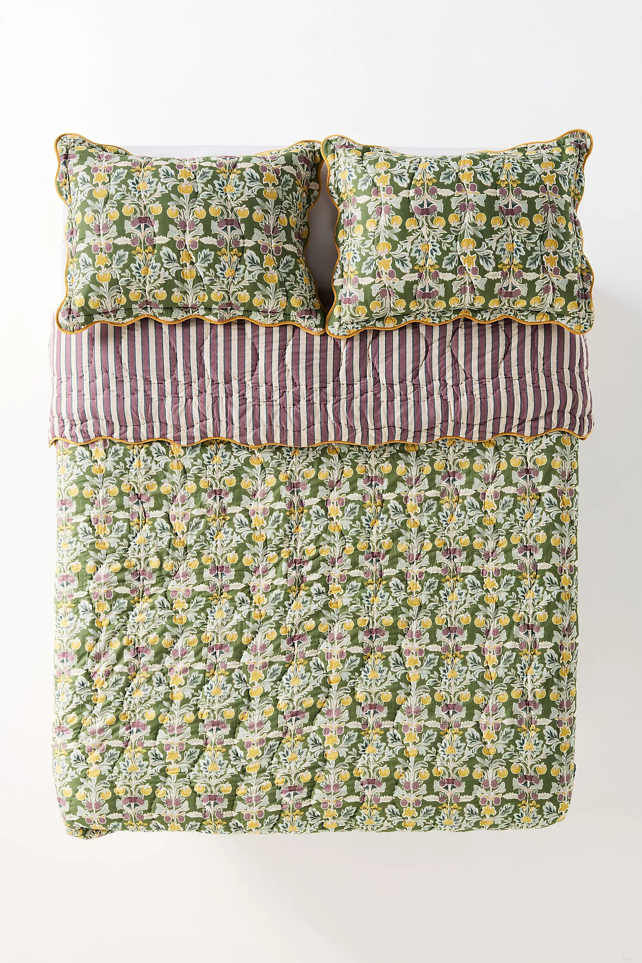 Iluka Cotton Printed Floral Quilt | Anthropologie (US)