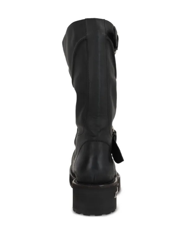 Venom leather boots | Farfetch Global