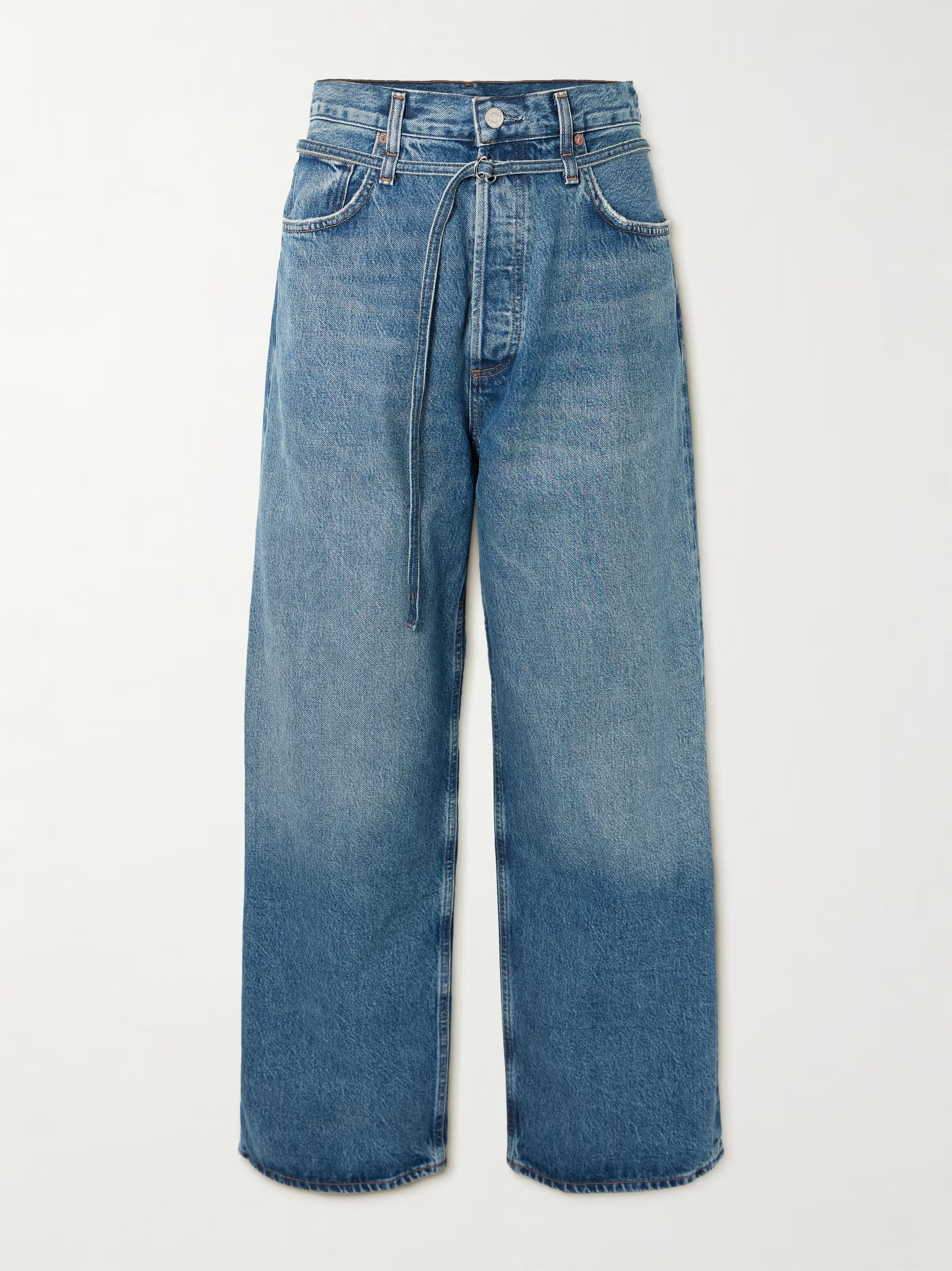 Emmi belted high-rise wide-leg jeans | NET-A-PORTER (US)