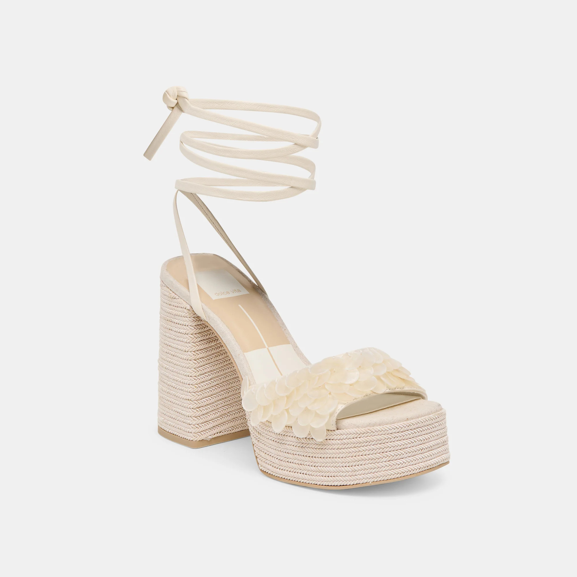 Dorthy Confetti Ivory Leather Heels | Dolce Vita | DolceVita.com
