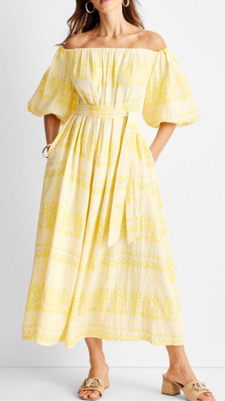 Butter yellow dresss