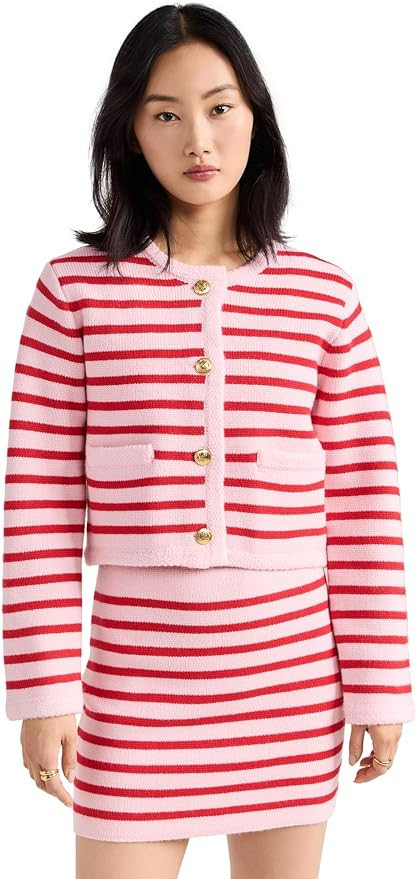 English Factory Women's Knit Striped Sweater Cardigan | Amazon (US)