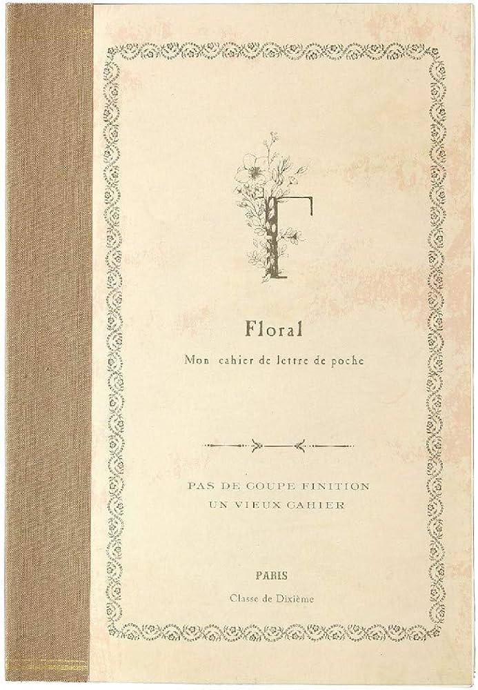 Rough B6 Floral Notebook - 5" x 7", 144 Sheets - Old Book Vintage Style, Composition Journal | Amazon (US)