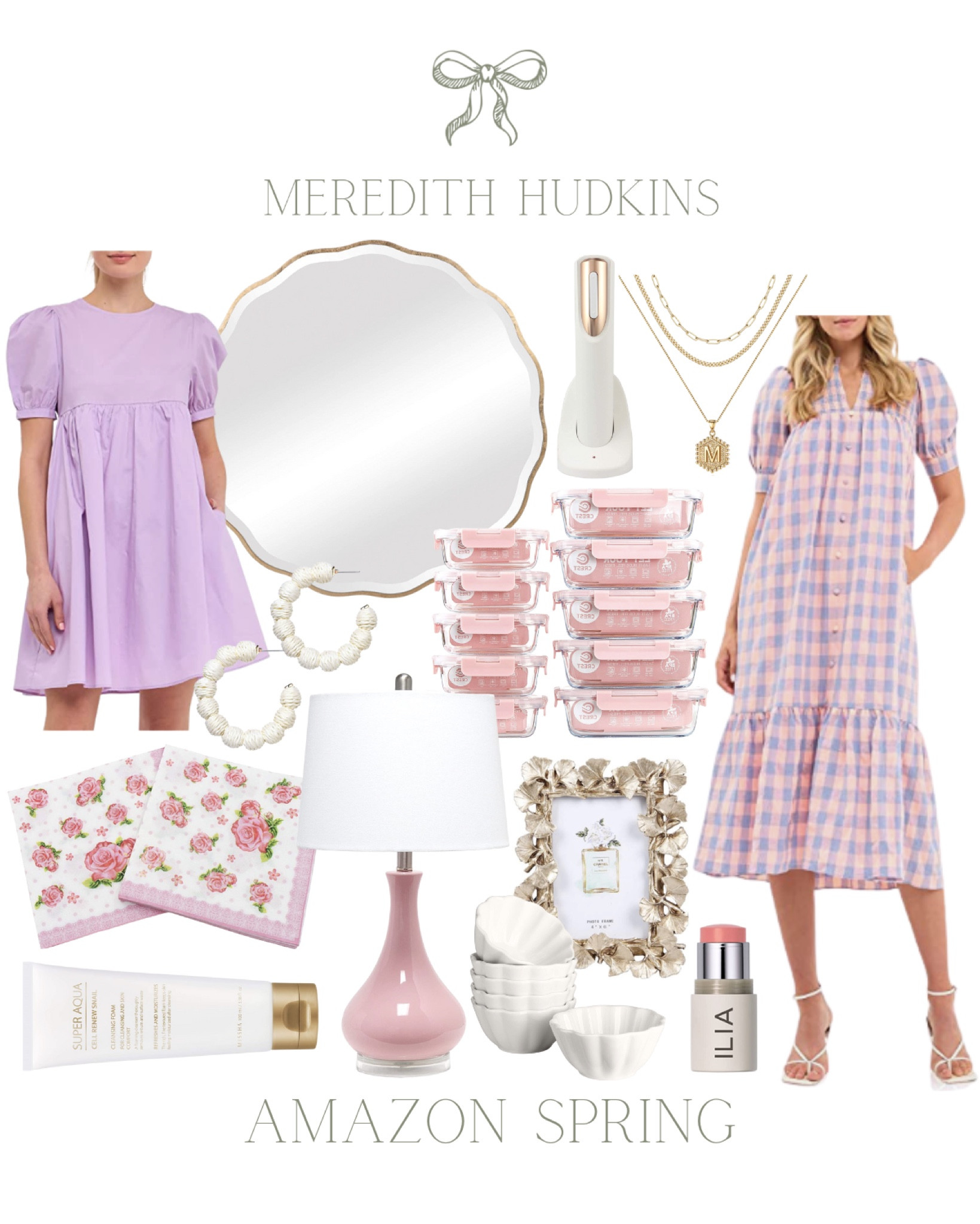 English factory, spring passion, Summer fashion, puppy, closet, timeless, Gran millennial, rattan earrings, hoop earrings, layered necklace, gold jewelry, sell renew snail mucin, beauty, wellness, party, entertaining, hosting, hostess, kitchen, dining room, kitchen organization, meal prep, wine opener, round mirror, pink table lamp, lighting, purple dress, pink dress, smocked dress, picture frame, lipstick, lip gloss, Amazon 

#LTKunder100 #LTKstyletip #LTKSeasonal