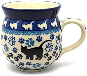 Polish Pottery Mug - 11 oz. Bubble - Boo Boo Kitty | Amazon (US)