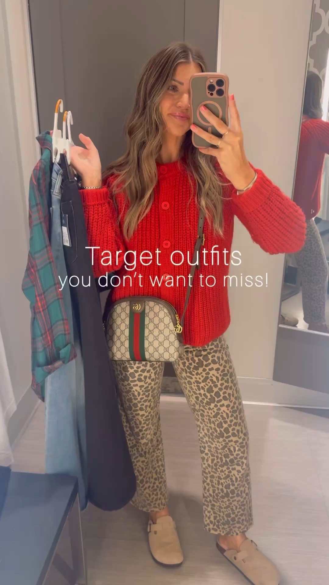 😱🎯!!! you’re winning rn 😍 
Sizing help: jeans are true to size — wearing a 2.. they do run a little long but I’ll prob wear a heel with them. I’m 5’4 for reference! I’m wearing an XS in every item except smalls in the loungewear at the end.. it was the only sizes my store had left! I thought about ordering XS, but TBH, I don’t mind the baggy fit and took them home. 