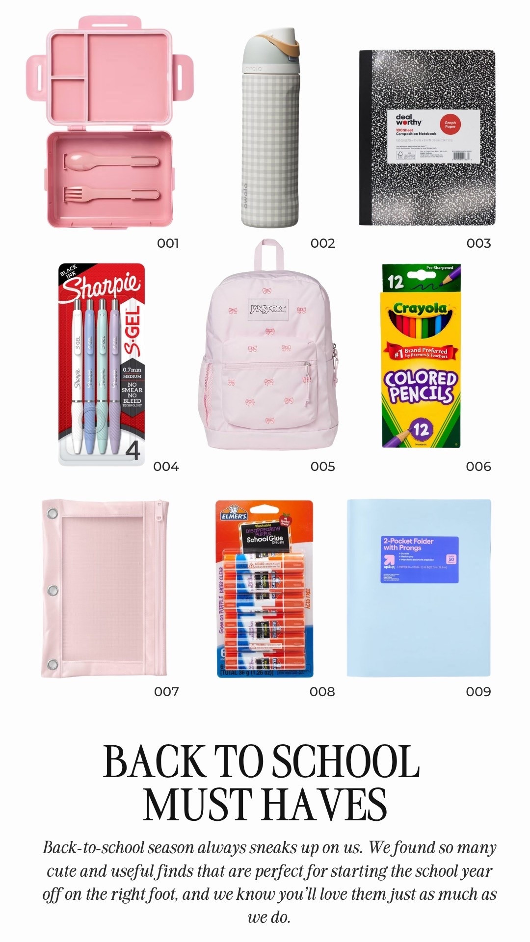 Back to school must haves! 

Back to school, school supplies, back to school finds, target back to school