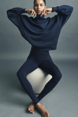 ALO Softsculpt High-Waist Legging in Navy, Size: Large | Alo Yoga
