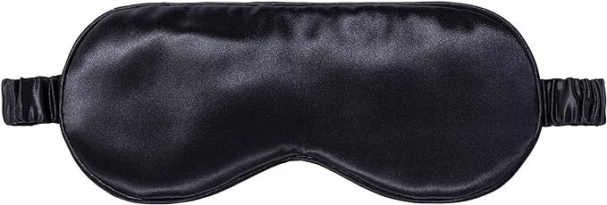 Slip Silk Sleep Mask, Black (One Size) - 100% Pure Mulberry 22 Momme Silk Eye Mask - Comfortable ... | Amazon (US)