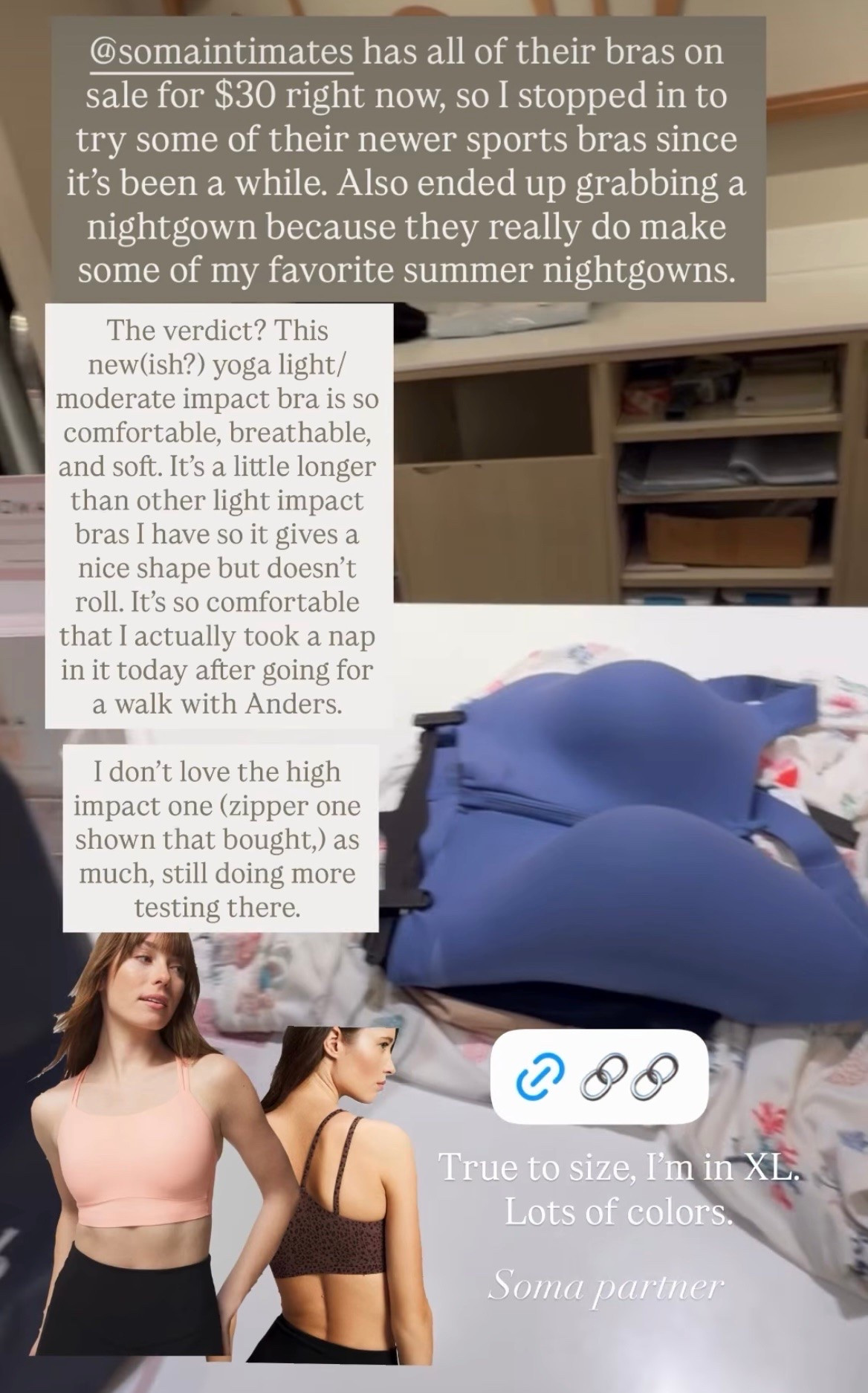 Soma Intimates is having their Summer All Bras for $30 Sale (with some new styles) right now! I love their low-impact yoga bra — it’s so comfy that I actually took a nap in it today. Runs true to size.

#LTKSaleAlert #LTKActive