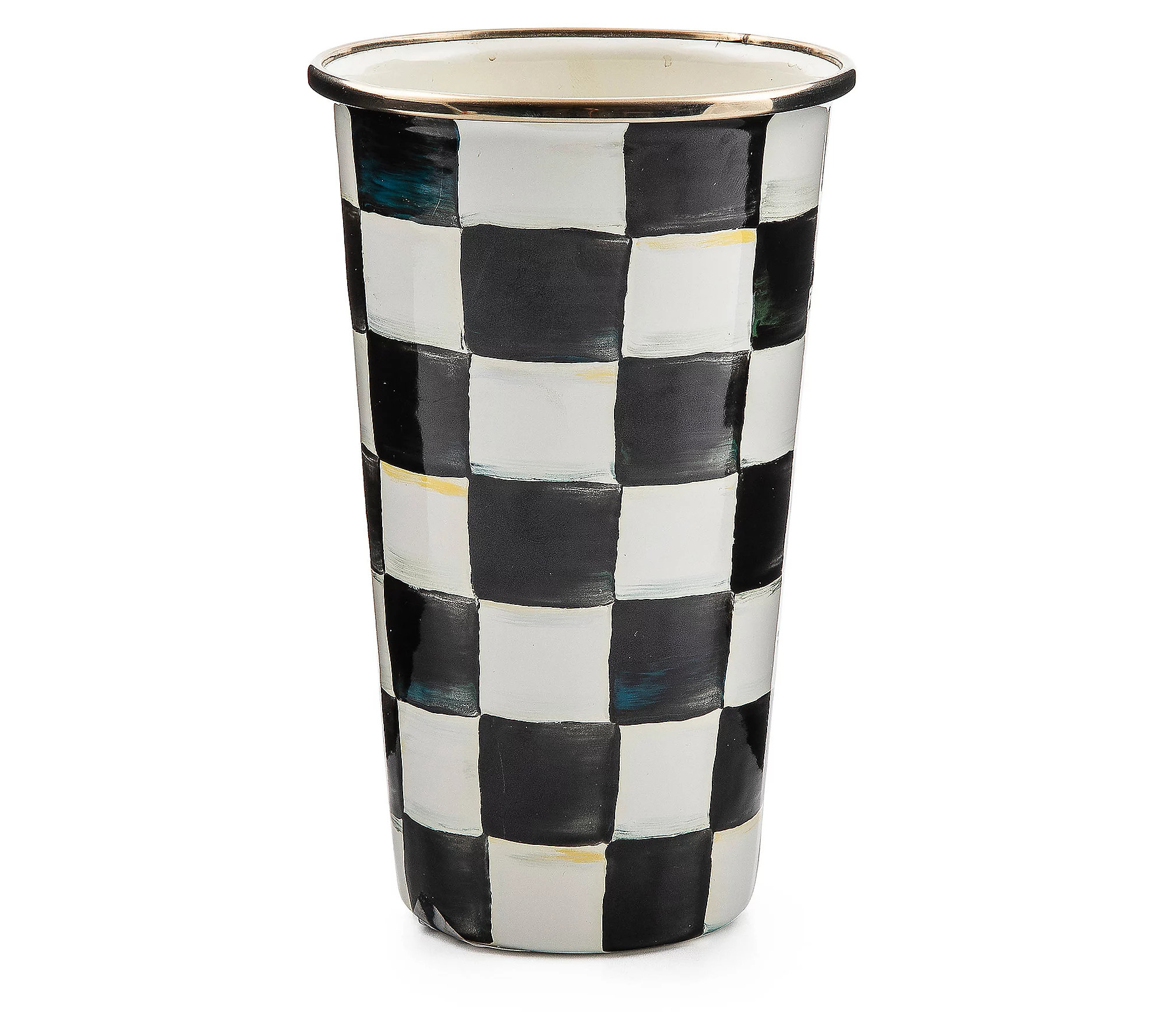 MacKenzie-Childs Courtly Check 20 Ounce Tumbler | QVC