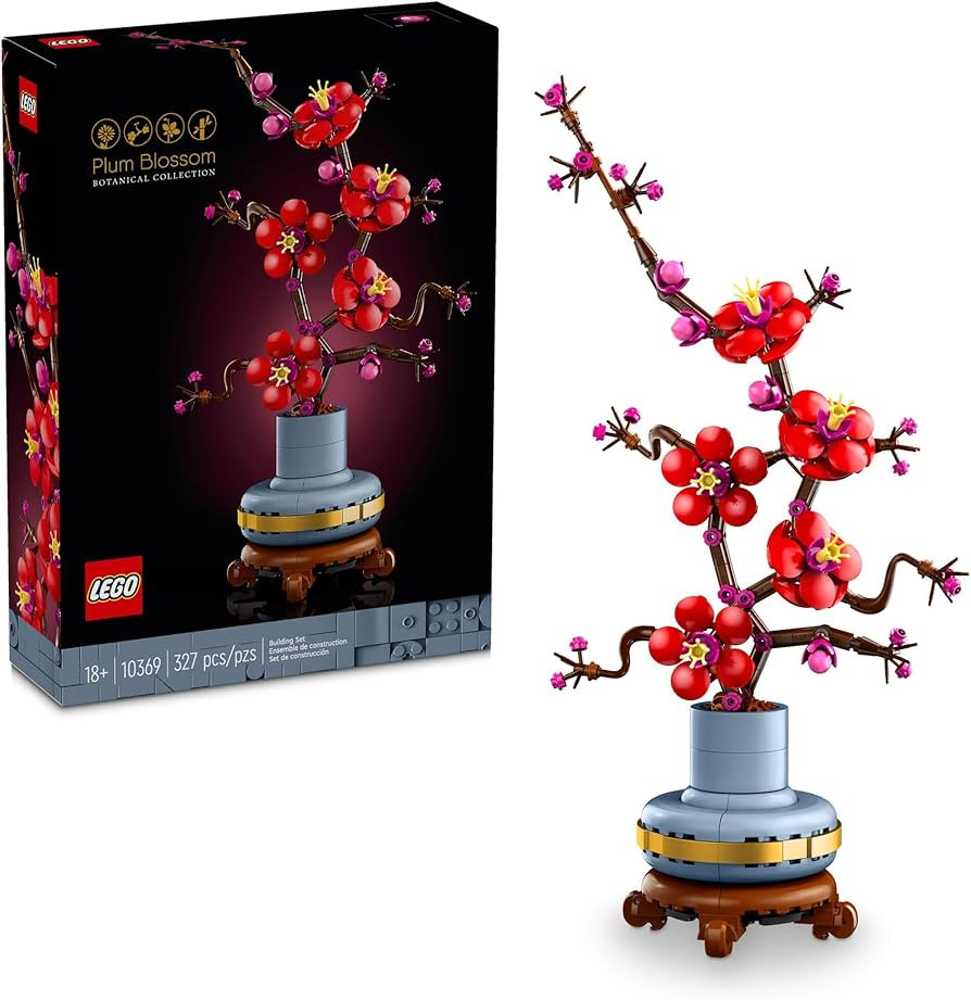 LEGO Icons Plum Blossom Flower D\u00e9cor, Display, Zero Maintenance Plant Gift for Teens and Adu... | Amazon (US)