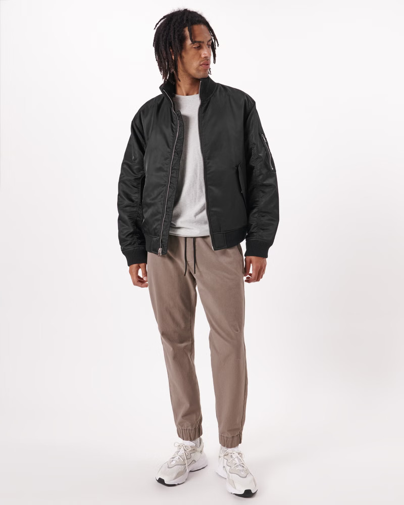 Relaxed Winterized Bomber Jacket | Abercrombie & Fitch (US)