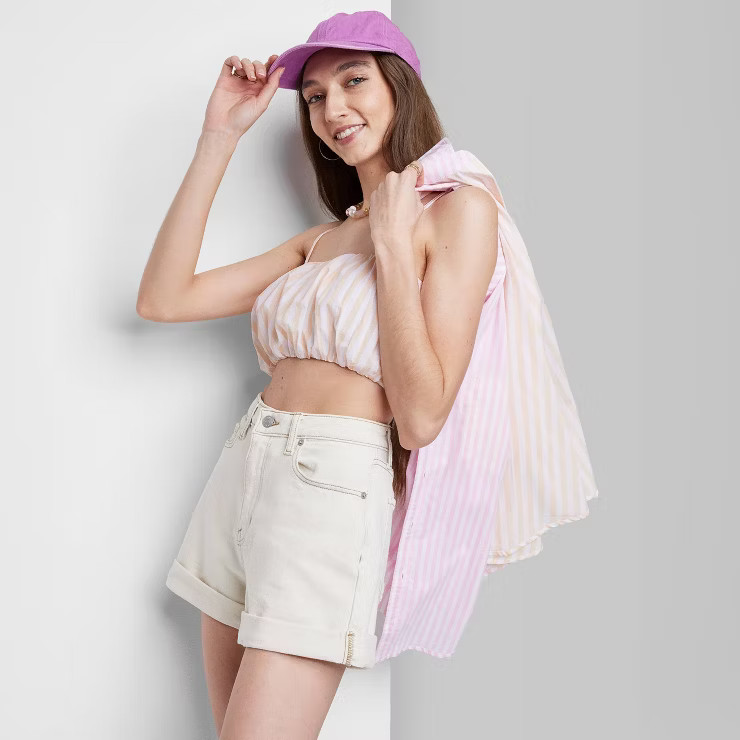 Women's Woven Bubble Hem Tank Top - Wild Fable™ | Target