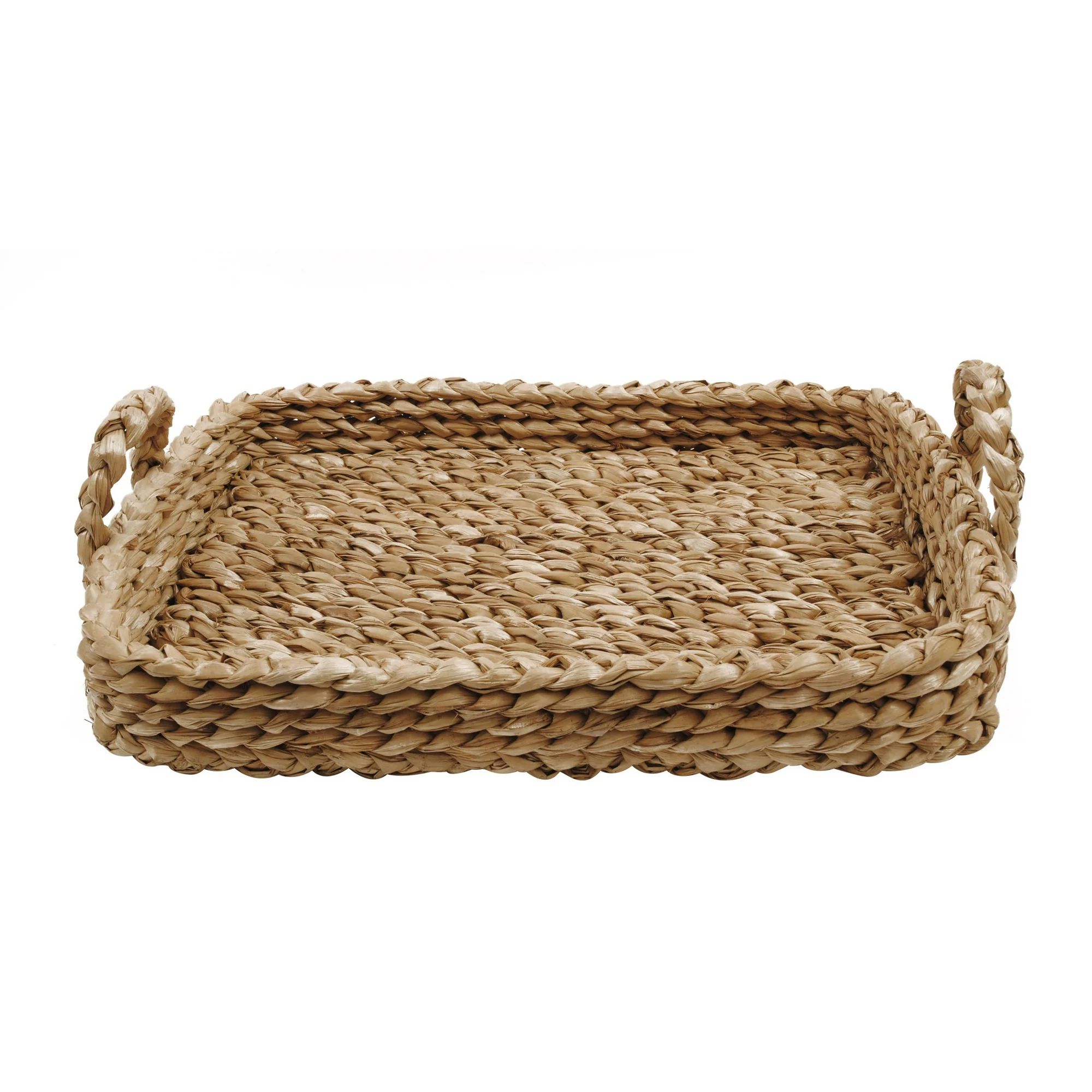 Creative Co-Op Bankuan Braided Tray with Handles | Walmart (US)