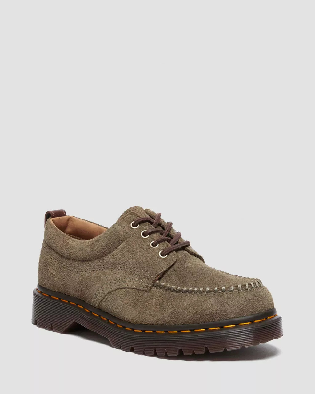 Lowell Suede Moc Toe Shoes | Dr. Martens