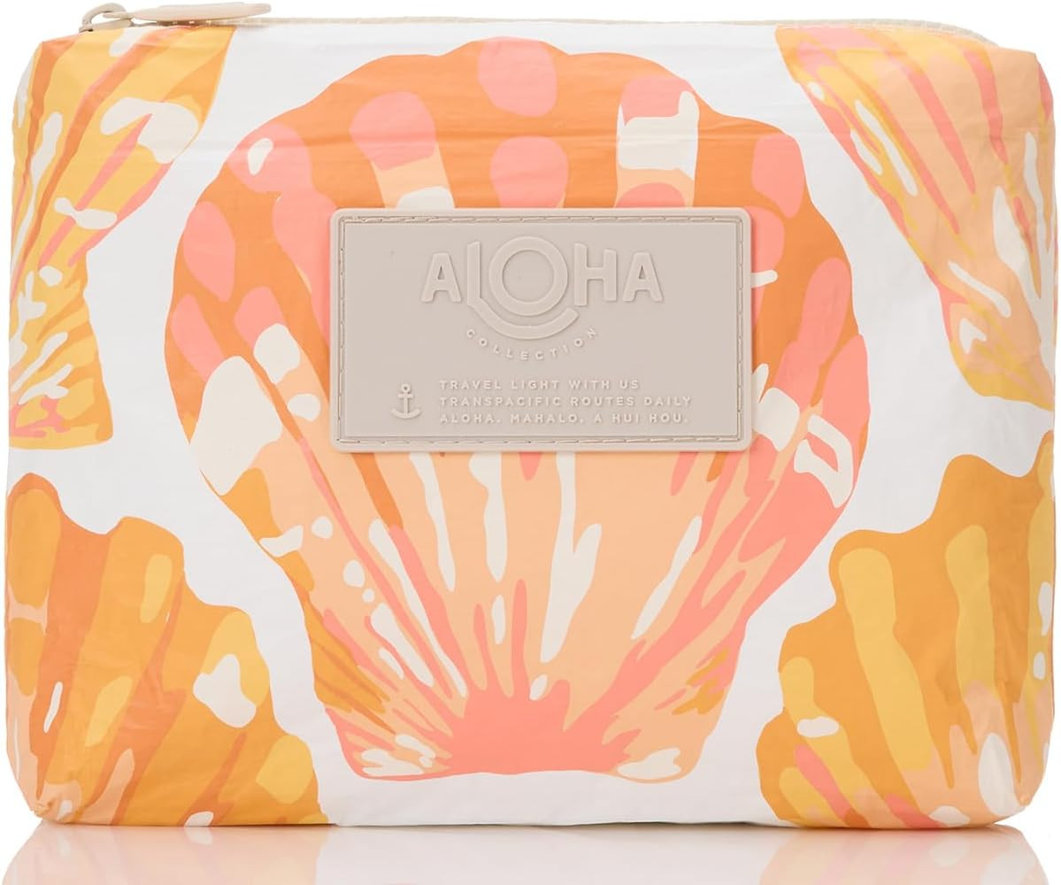 ALOHA Collection Small Pouch | Lightweight, Packable, and Splash-Proof Makeup Pouch | Easy to Cle... | Amazon (US)