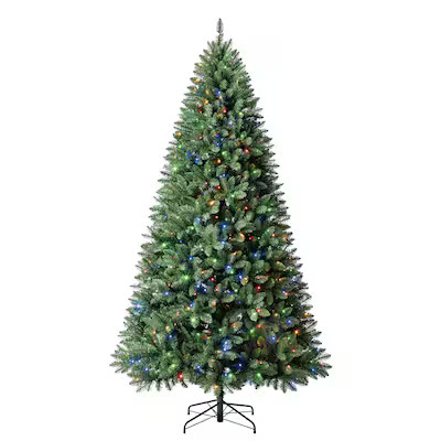 Holiday Living 9-ft Greensboro Pre-lit Artificial Christmas Tree with Color Changing LED Lights | Lowe's