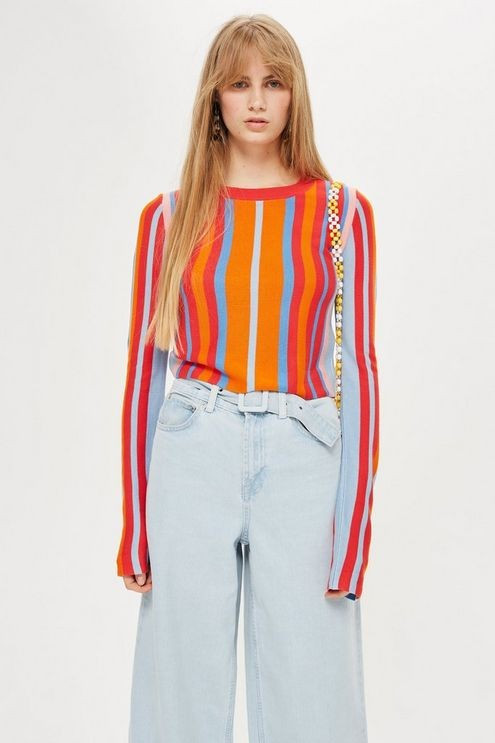 Vertical Stripe Top | Topshop US
