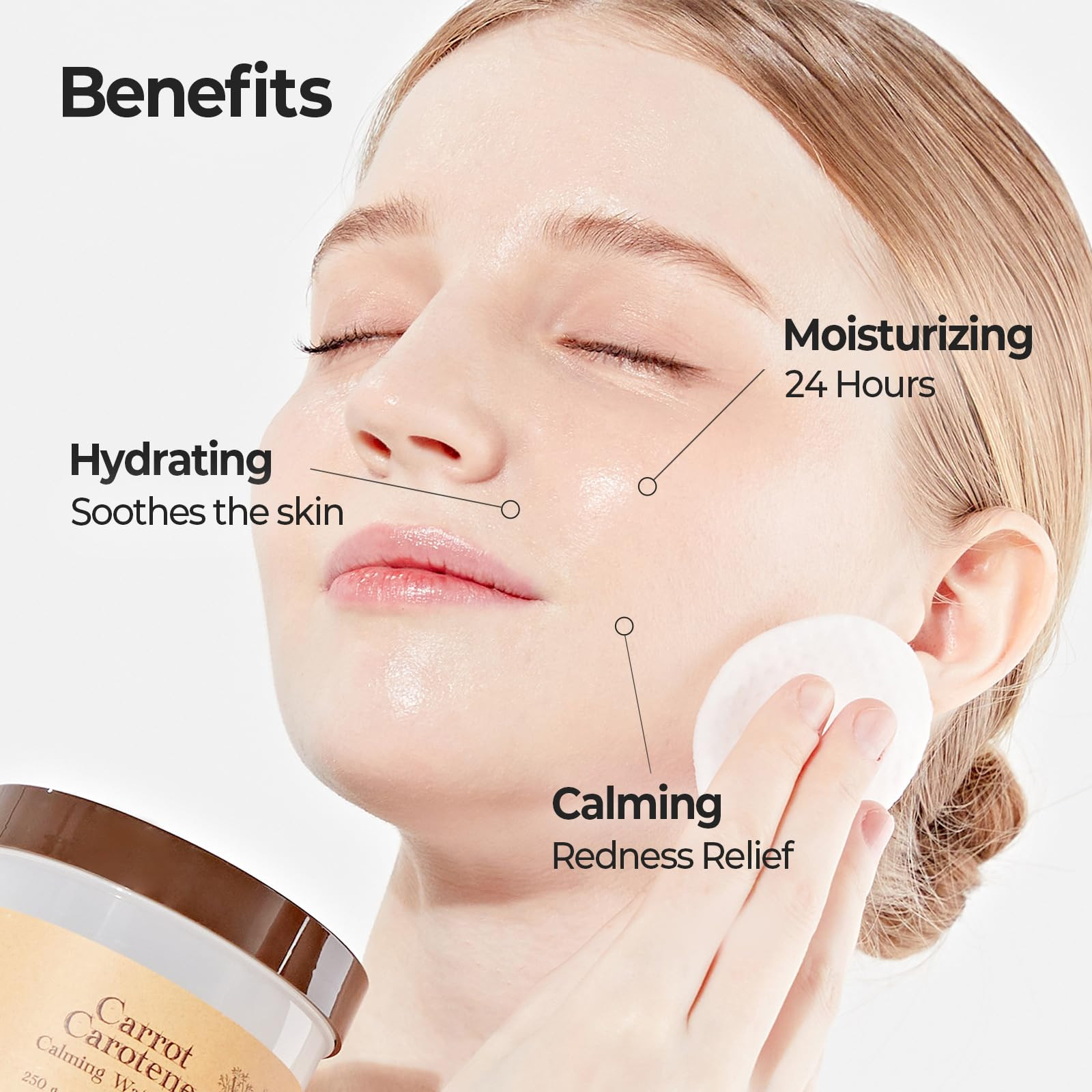 SKINFOOD Carrot Carotene Calming Water Pad 250g (8.81 oz.) 60 Sheets- Redness Relief Soothing Fac... | Amazon (US)