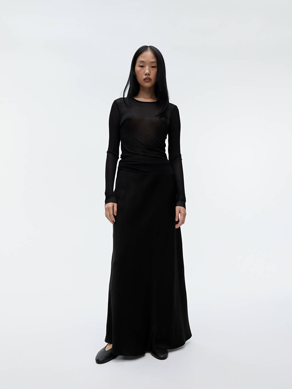 Maxirock aus Satin | ARKET (EU)