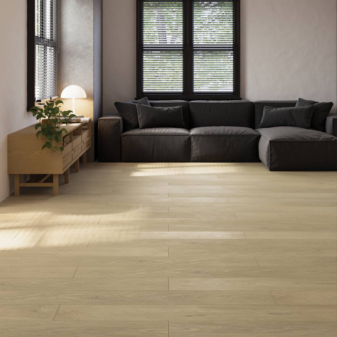 Shorewood Luxury Vinyl 9" x 60" in Sand | Bedrosians Tile and Stone