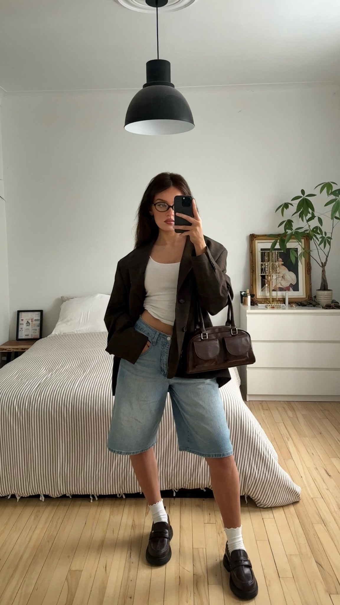 fall jorts inspired outfit with a blazer!  

 #LTKSeasonal #LTKSaleAlert #LTKStyleTip
