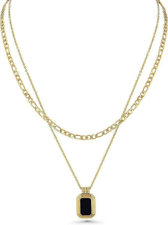 Gold Necklace, Layered Necklaces For Women, Gold Chain Necklace Women, Necklaces For Teen Girls, ... | Amazon (US)