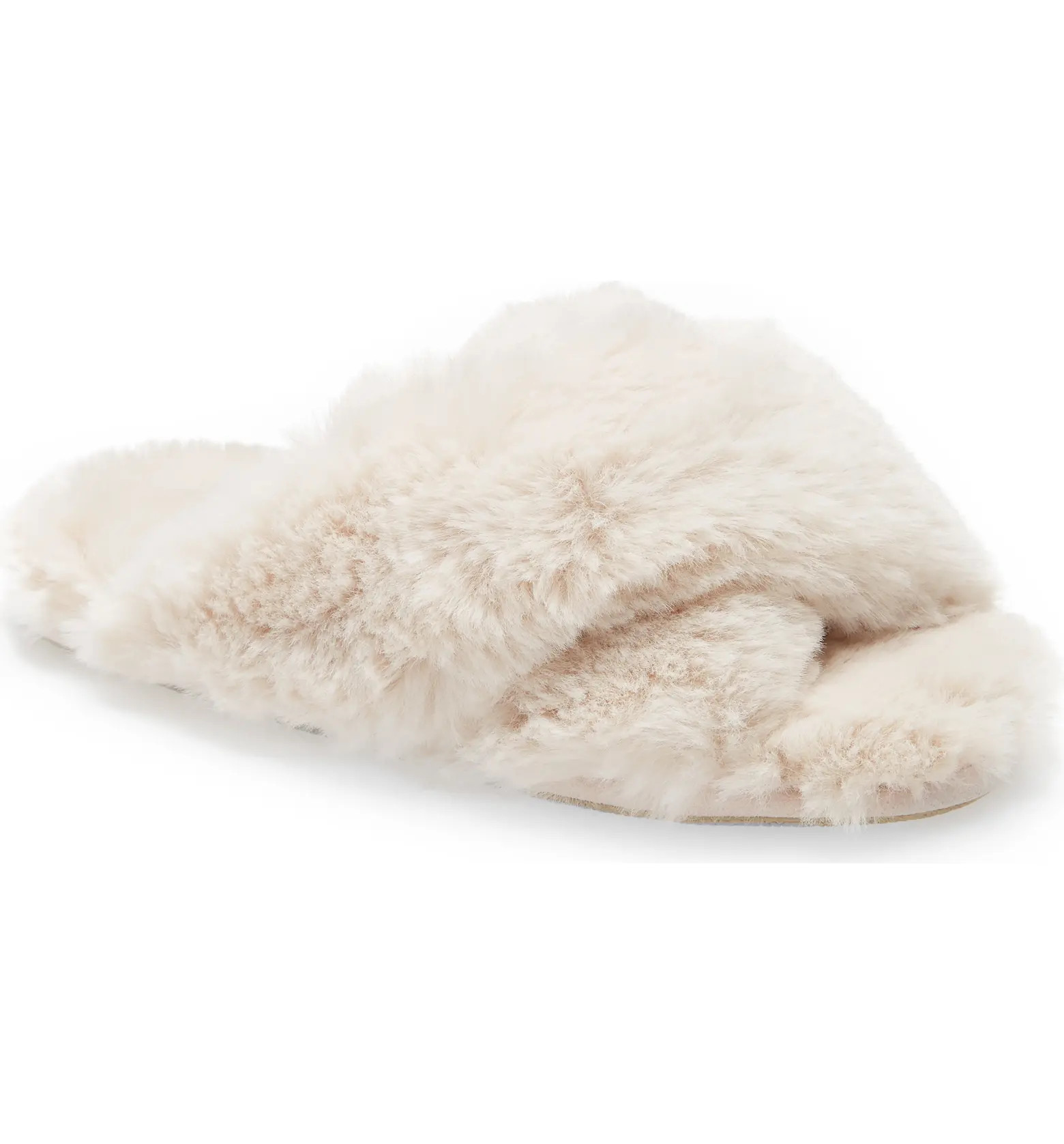 Papinelle Sheepy Crossover Faux Fur Slide Slipper | Nordstrom | Nordstrom