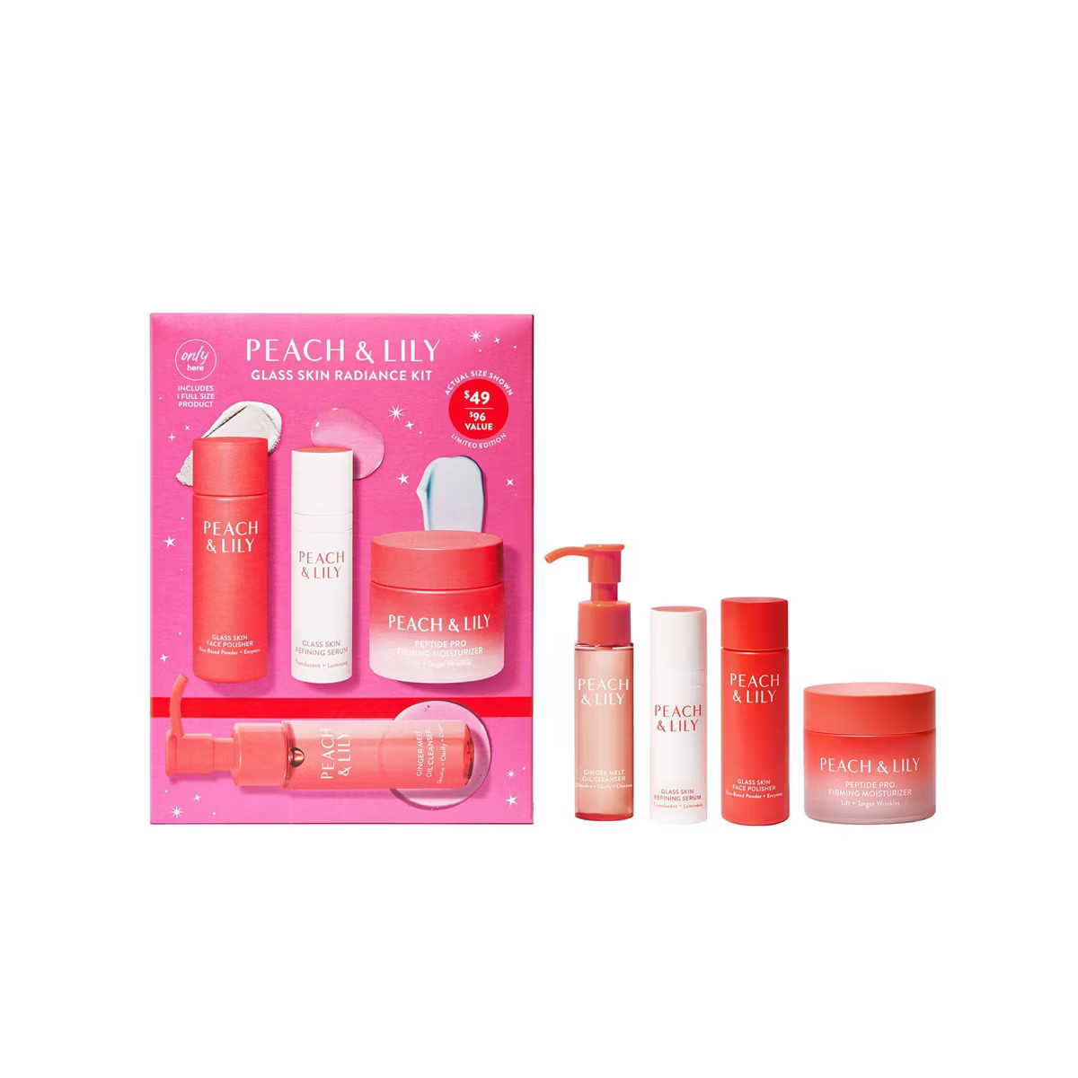 Peach & Lily Glass Skin Radiance Gift Set - 4pc - Ulta Beauty | Target