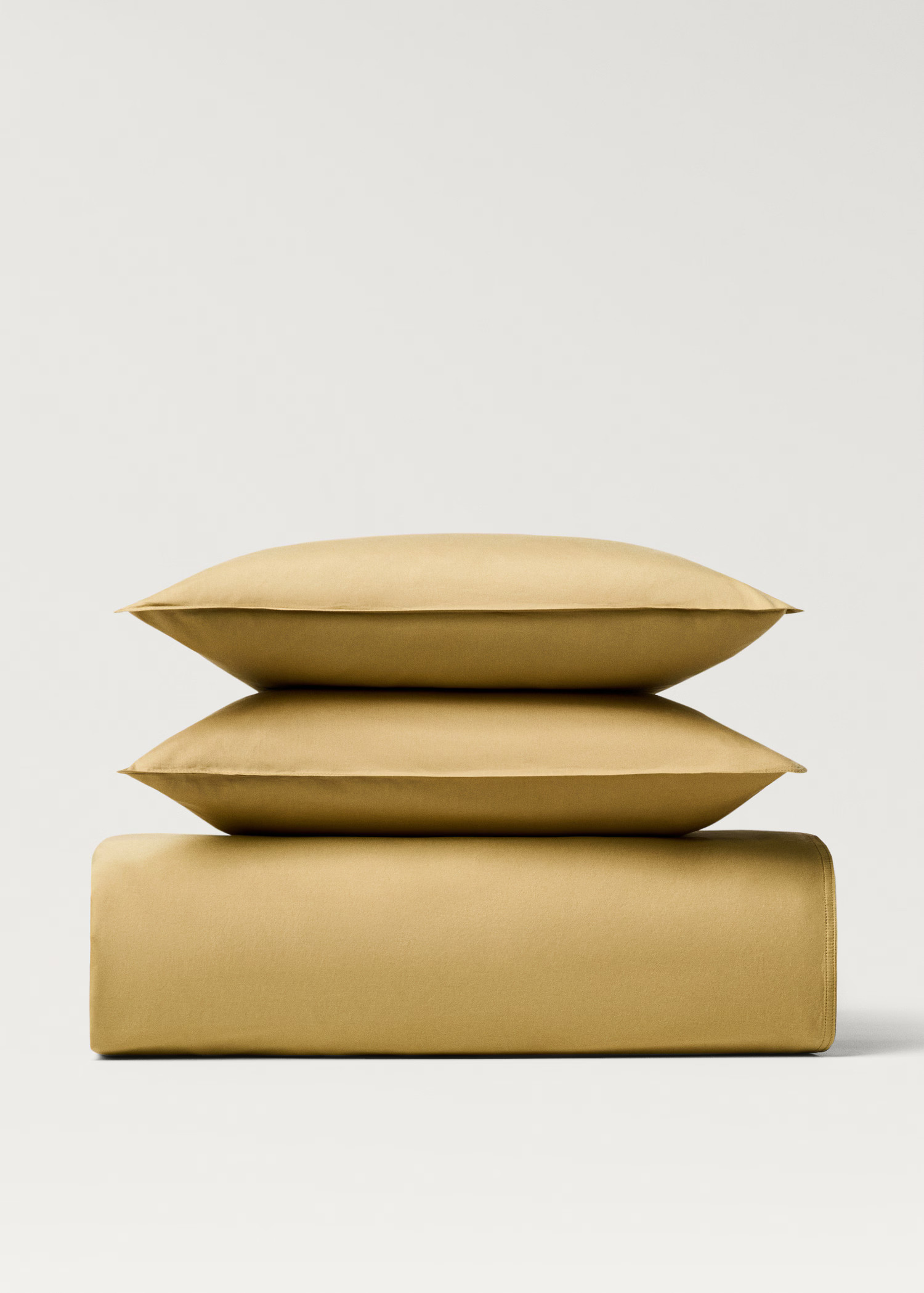 Dekbedovertrek van gewassen katoen satijn met dubbel stiksel, bed 90 cm - Home | MANGO Nederland | Mango EU