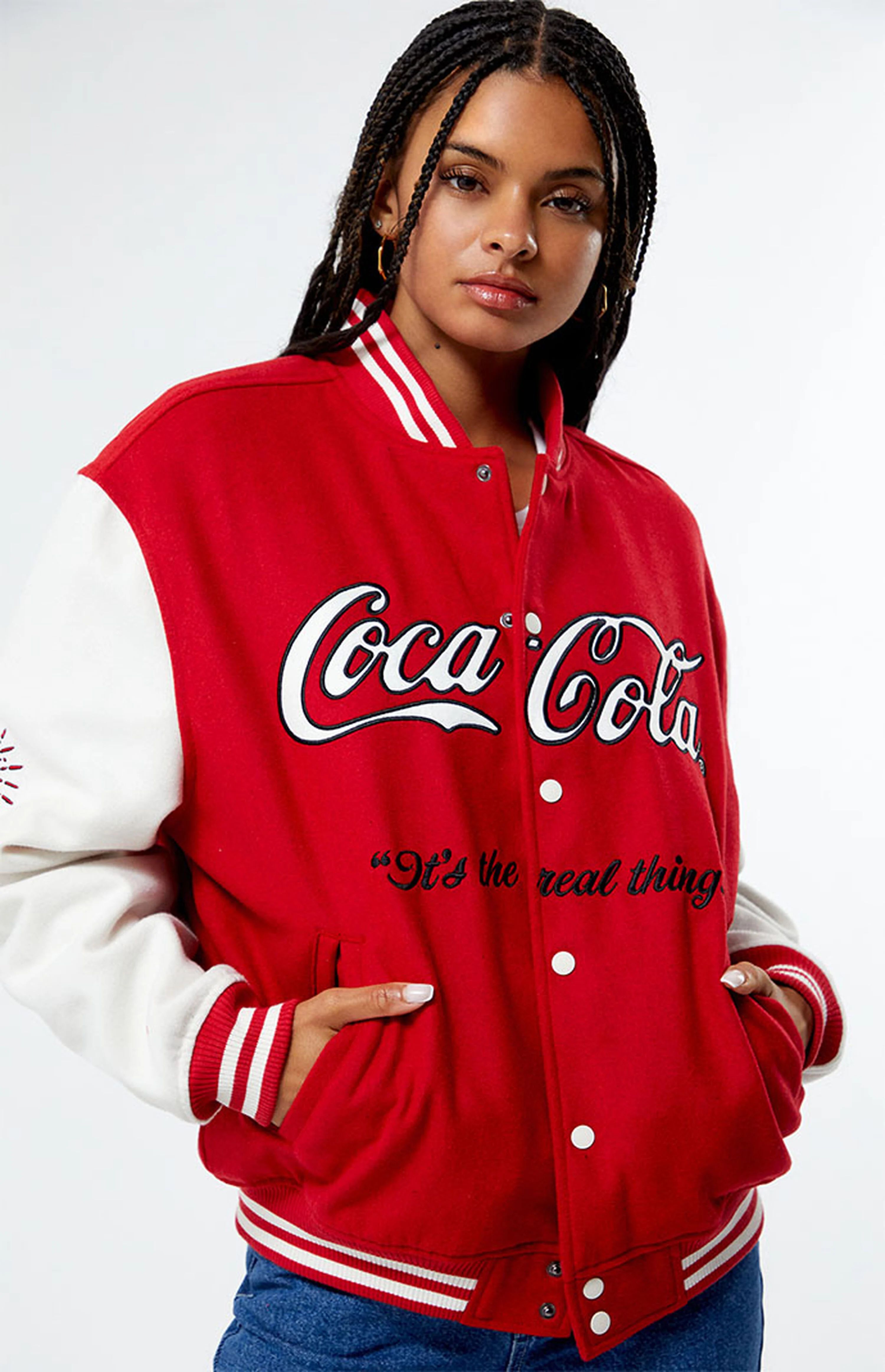 Coca-Cola By PacSun Varsity Bomber Jacket | PacSun