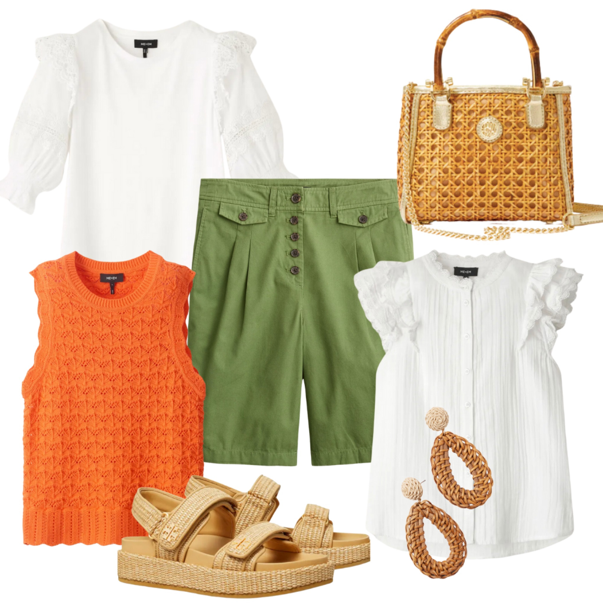 This short caught our eye!! The green shade of the shorts is a neutral and will work paired with almost any color in your closet. Wear the knit vest over the long sleeve elevated tee for a fun layered look and a pop of color!!

#LTKSeasonal #LTKStyleTip #LTKOver40