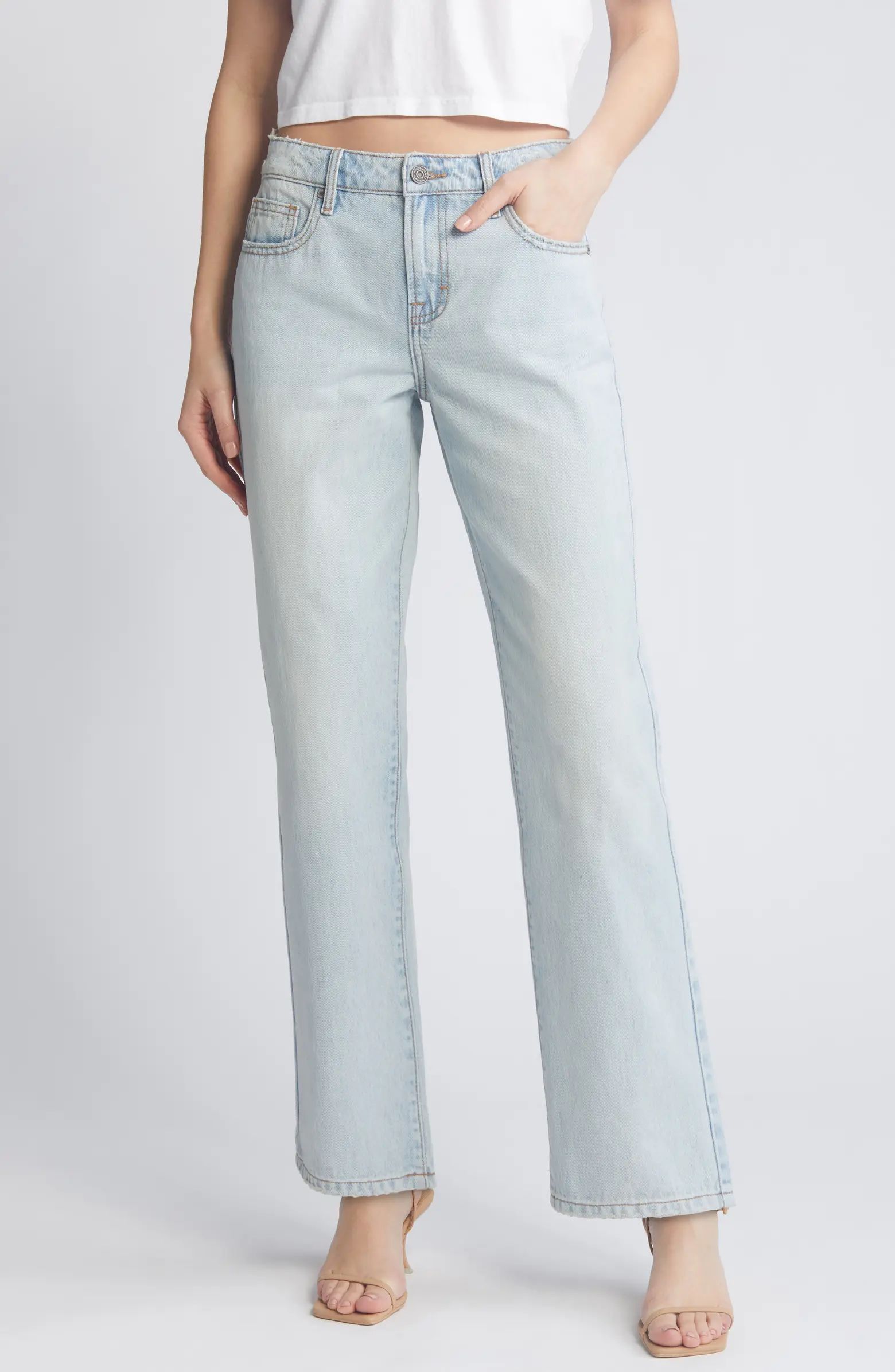 HIDDEN JEANS Classic Relaxed Ankle Straight Leg Jeans | Nordstrom | Nordstrom