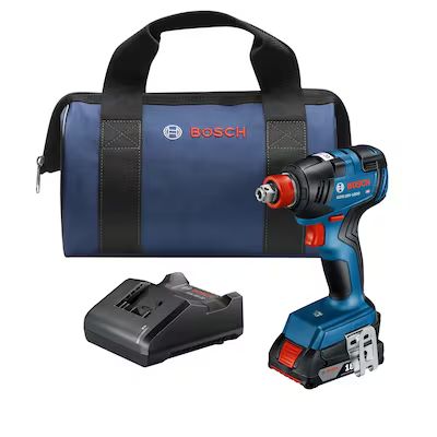 Bosch  18-volt 1/4-in; 1/2-in Variable Speed Brushless Cordless Impact Driver (1-Battery Include... | Lowe's