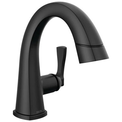 Stryke Single Hole Pull Out Sprayer Bathroom Faucet, Single Handle Bathroom Sink Faucet | Wayfair North America
