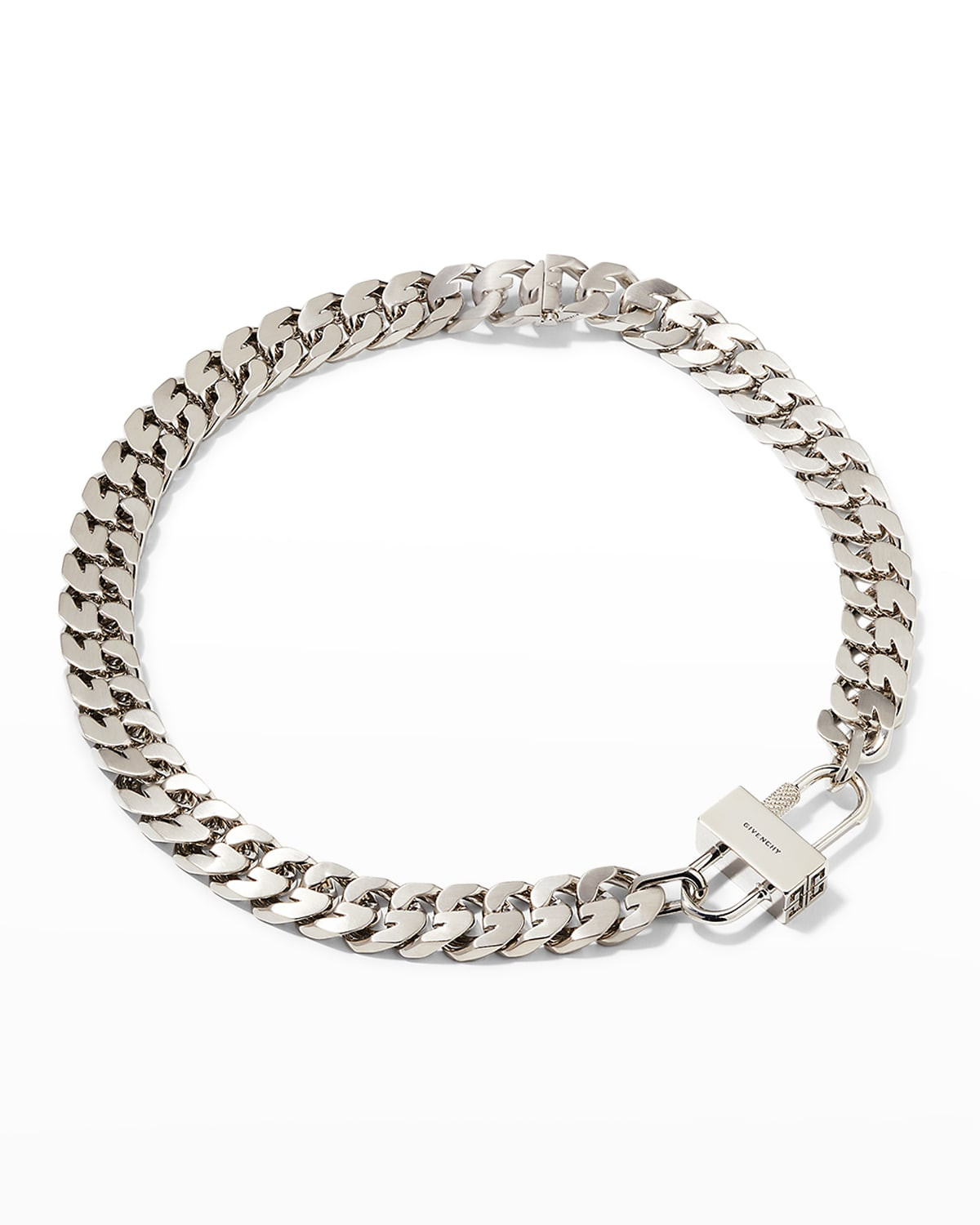G-Chain Lock Small Necklace | Neiman Marcus
