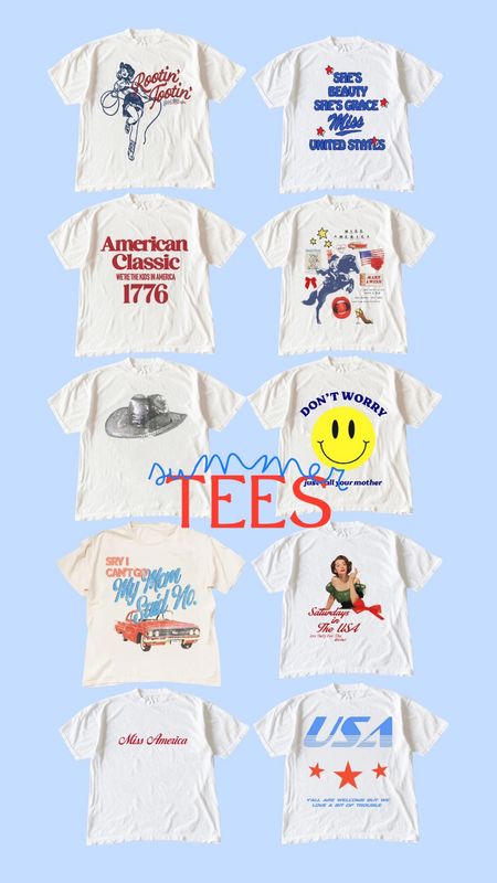 Cute, witty, trendy summer tees! Fourth of July outfit ideas and more!!

#LTKActive #LTKSeasonal #LTKFindsUnder50