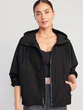 StretchTech Hooded Zip Jacket for Women | Old Navy (US)